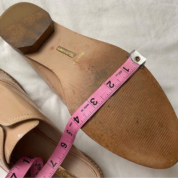 Louise Et Cie Patent Leather Nude Slide On Loafers - Picture 4 of 10